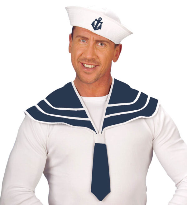 Kostim Mornar za odrasle, Set za mornara 2/1. Set je namjenjenodraslim osobama. Savršen je za lude partije, proslave Halloweena ili karnevalske povorke.