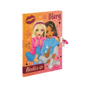 Dnevnik sa lokotom i ključem Besties. Ovaj dnevnik sa motivom simpatičnih prijateljica idealan je za sve djevojčice koje vole pisanje dnevnika i za kojeg samo one imaju ključ.