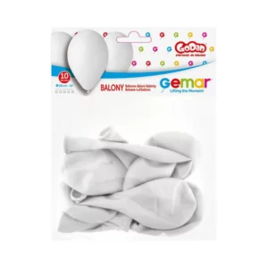 Baloni premium bijeli 10 komada. Baloni su proizvedeni od prirodnog biorazgradivog lateksa. Kvalitetno su izrađeni te su stoga pogodni za uporabu na otvorenim i zatvorenim prostorima. Savršeni su za proslave, rođendane, igru.....