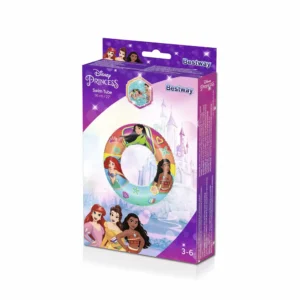 Princess dječji kolut za plivanje 3-6 godina. Kolut od vinila promjera 56cm za učenje plivanja sa šarenim printom na likove Disney Princess.