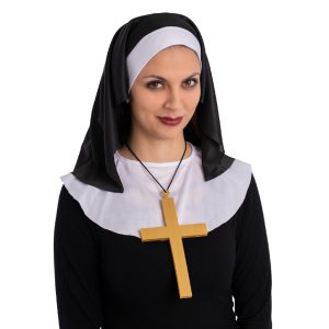 Komplet za časnu sestru idealan je izbor za sve osobe koje žele brzo i jednostavno kreirati misteriozan ili šaljiv izgled inspiriran časnim sestrama.