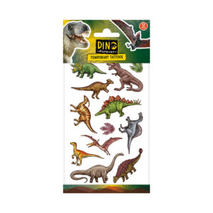 Tetovaže Dinosauri - set dolazi s 12 različitih tetovaža s motivima dinosaura, idealnih za sve mališane (i odrasle) koji žele unijeti dinu zabavu u svoj dan