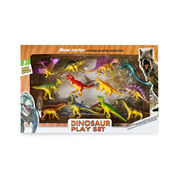 Komplet dinosaura – Dinosaur Playset savršen je izbor za djecu koja obožavaju svijet dinosaura! Ovaj set sadrži čak 12 različitih figurica raznobojnih dinosaura, svaki jedinstvenog izgleda, što djeci pruža sate kreativne igre i istraživanja.