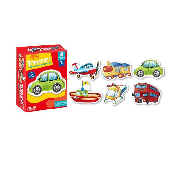 Baby puzzle Vozila, Farma i Zoo set sadrži 6 slagalica dimenzija cca 18 x 13 cm. U pakiranju dolaze tri modela: simpatične životinje s farme, životinje iz zoološkog vrta i razna vozila. Namijenjeno djeci 3+ godine.