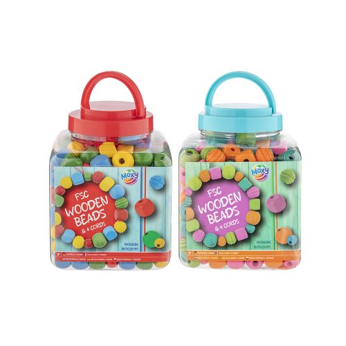 perlice-drvene-1 Perlice drvene Color dolaze u praktičnoj prozirnoj kutijici s ručkom za nošenje. U pakiranju se nalaze šarene drvene perlice u raznim bojama i oblicima te 4 špagice za izradu nakita.