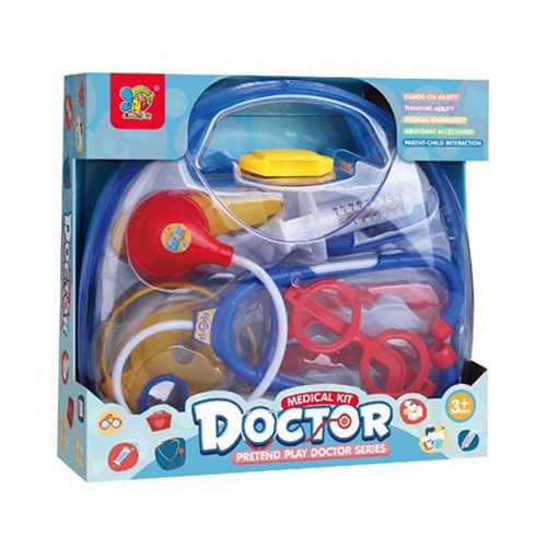 djecji-komplet-za-doktora-3 Dječji komplet za doktora dolazi u 2 modela i sadrži 10 raznih medicinskih alata i pomagala. Sigurna i edukativna igračka za djecu stariju od 3 godine.