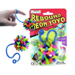 Šarena loptica Rebound Neon Yoyo na elastičnoj traci pruža beskrajnu zabavu! Bacite je, gledajte kako se vraća i uživajte u igri! 🎯