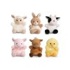 Pliš Animal Snugglie Farm mekani su plišanci veličine 15 cm u obliku farma životinja – ovca, zec, krava, svinja, konj i pilić. Sigurni su za djecu stariju od 3 godine i savršeni za igru i maženje.