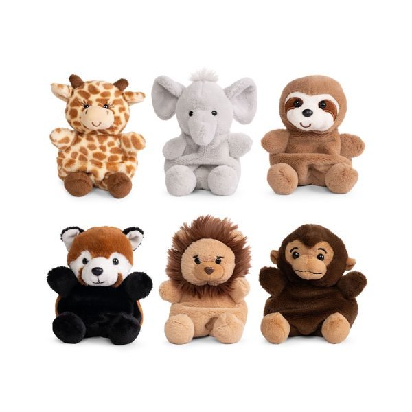Pliš Animal Snugglie Safari preslatki su plišanci veličine 15 cm u obliku šumskih i safari životinja – slon, žirafa, lijenivac, lav, majmun i crvena panda. Mekani, sigurni i idealni za djecu stariju od 3 godine.