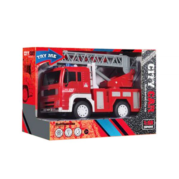Doživi pravu vatrogasnu akciju s Vatrogasnim vozilom Fire City Car! 🚒 Ova realistična igračka s muzikom, svjetlosnim efektima i pomičnim dijelovima savršena je za male heroje starije od 3 godine.