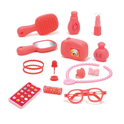 Kozmetički komplet u vozilu – set s 16 dodataka za igru uređivanja i ljepote. Dolazi u obliku vozila s kotačima i ručkom, idealno za nošenje. Sigurna igračka za djecu 3+ godine, izrađena prema EU normama.