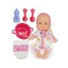 Preslatka lutka Cute Baby dolazi u kompletu s čak 5 dodataka za brigu o bebi! Ova lutka omogućava djeci da se užive u ulogu brižnih roditelja, kroz igru hranjenja, presvlačenja i njege. U setu se nalazi lutka visine 22 cm, bočica, tanjurić, žličica i kahlica. Dostupna su 2 modela u različitim kombinacijama boja i odjeće.
