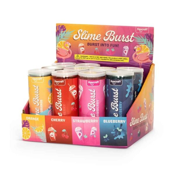 LJIGAVAC Slime Burst Flavour 360 g je rastezljivi i mekani slime dostupan u četiri atraktivne voćne varijante. Idealan za senzornu igru, razvoj kreativnosti i sate zabave za djecu stariju od 3 godine.