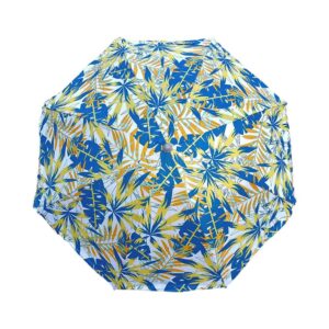 Suncobran za plažu Summer promjera 180 cm s UV zaštitom izrađen od kvalitetnog NYLON 170T materijala. Opremljen s 8 rebara, željeznom šipkom sive boje debljine 19/22 mm i praktičnom torbom za nošenje. Dostupan u 4 atraktivna ljetna dezena.