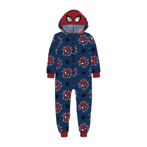 Kombinezon Spider-Man za djecu izrađen je od 100% poliestera. Ima kapuljaču s motivom Spider-Man maske, prednji patentni zatvarač te elastične završetke na rukavima i nogavicama. Dostupan je u veličinama 98/104, 110/116 i 122/128.