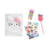 Hello Kitty Fluffy Dnevnik Set sadrži mekani plišani dnevnik, kemijsku olovku s pomponom, naljepnice i samoljepljive oznake. Idealan poklon za kreativnu djecu i ljubitelje Hello Kitty.