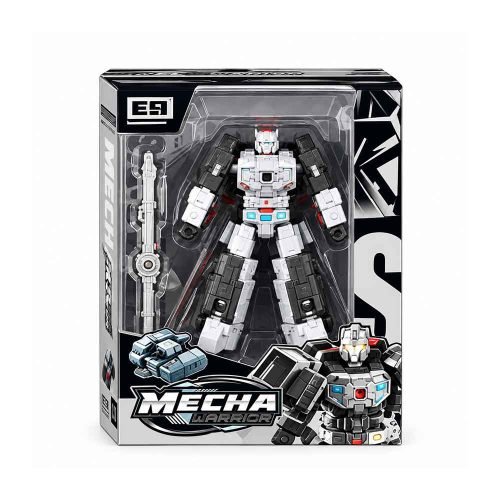 robot-mecha-warrior-5 Transformirajući robot-vozilo Mecha League ručno se pretvara iz robota u sportski automobil, tenk, helikopter ili futurističko vozilo, ovisno o modelu. Dostupno je sedam različitih izvedbi. Dimenzije pakiranja: 17,5 × 13 × 5 cm.