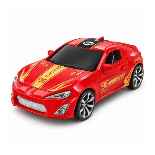 Crveni DIY Puzzle Car automobil za sastavljanje od 9 dijelova bez pakiranja