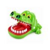 Zeleni krokodil Tricky Toy s otvorenim ustima, crvenom unutrašnjosti i bijelim zubima za pritiskanje