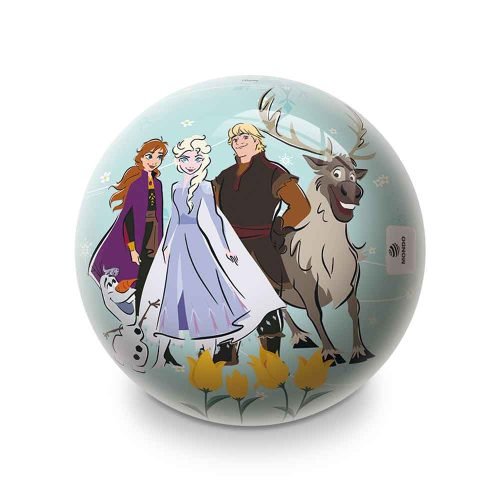 Svijetloplava PVC lopta Frozen 22 cm s likovima Anne, Else, Kristoffa, Svena i Olafa