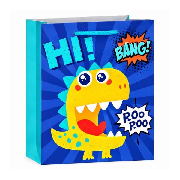 Vrećica Dino Cartoon s motivom dinosaura 30 × 42 cm – model 1