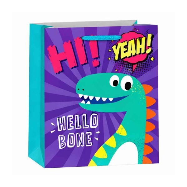 Vrećica Dino Cartoon s motivom dinosaura 30 × 42 cm – model 2